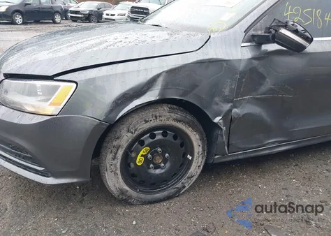 2015 Volkswagen Jetta 1.8T Se из США, поврежденный, VIN 3VWD07AJ7FM324406